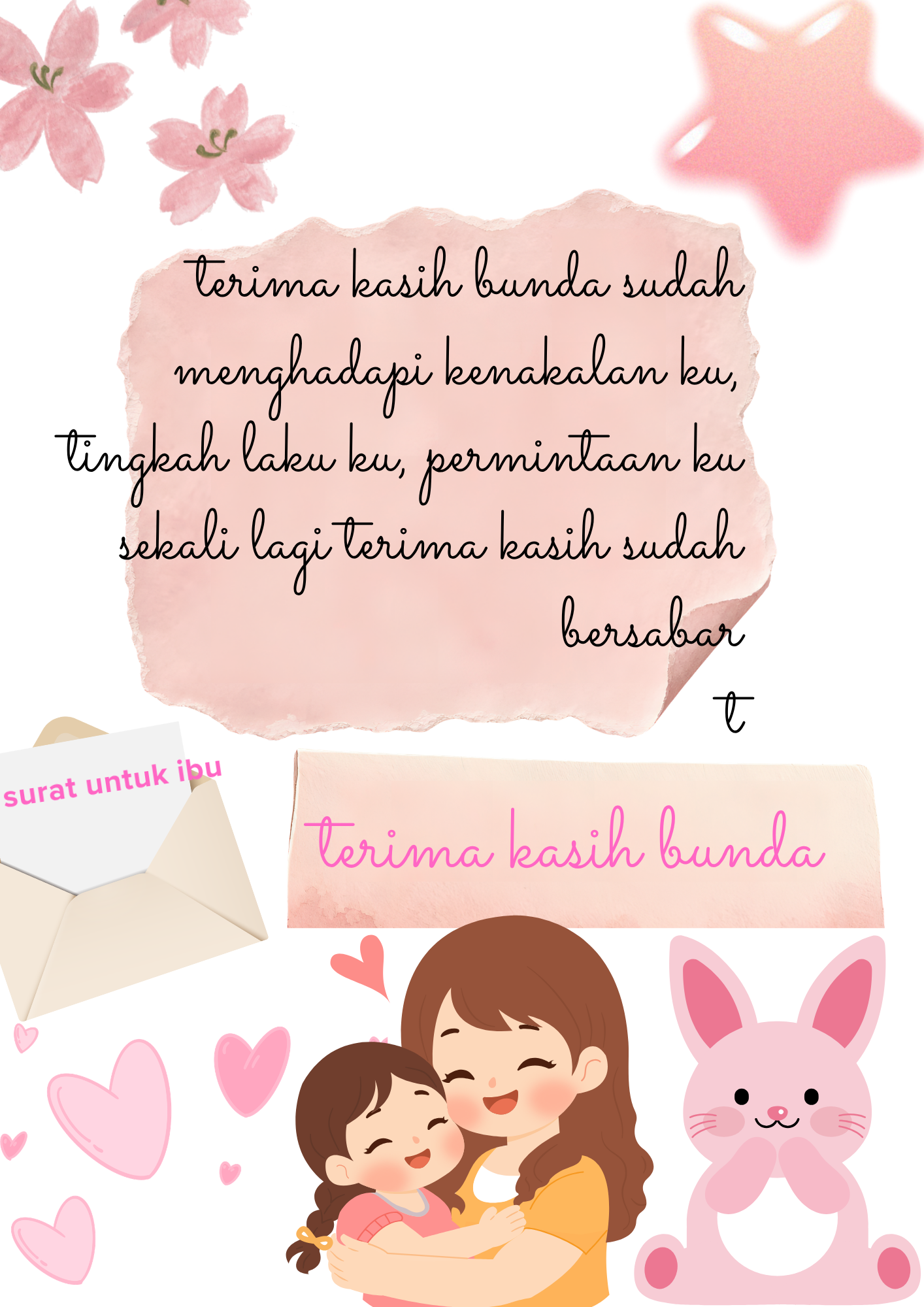 ucapan terima kasih bunda